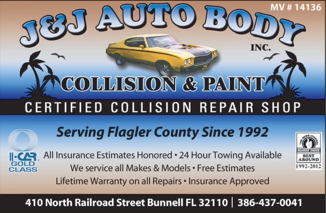 j&j-auto-body-bunnell J&J auto body collision and paint shop bunnell free estimates