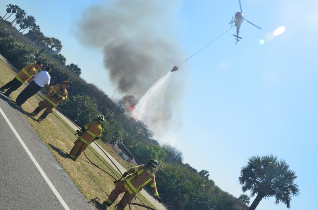 Fire Flight in action this afternoon. 