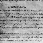 The text of the 14th Amendment was ratified in 1868.