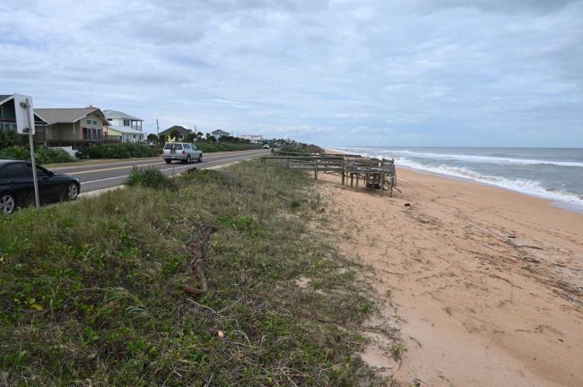 At 17th Street North on A1A in Flagler Beach. (© FlaglerLive)