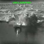 An explosion at Bandar Abbas Naval Base in Iran after being struck by unmanned US surface vessels on July 12.