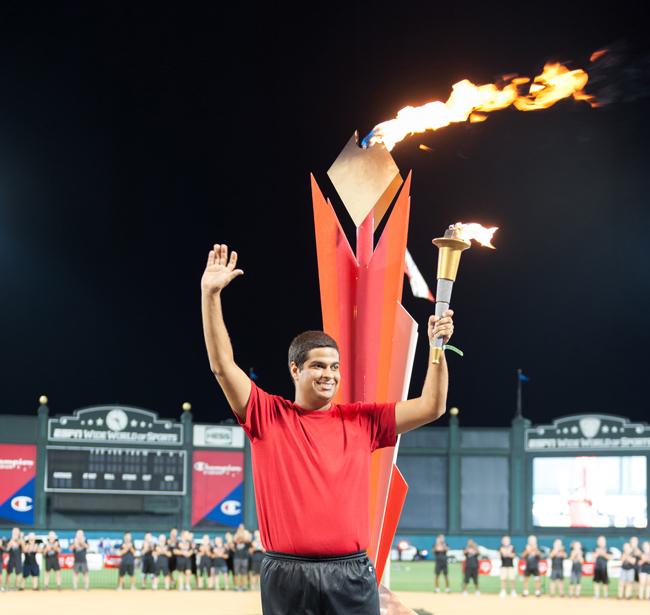 A memorable moment from the 2013 Florida Special Olympics.