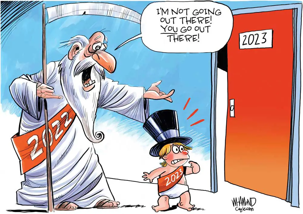 Don't go in there! by Dave Whamond, Canada, PoliticalCartoons.com