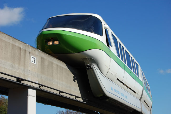 Disney World's Green Monorail