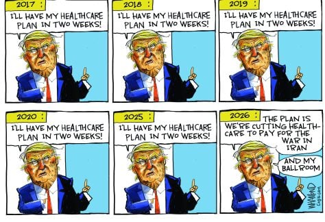 Sacrificing for war money by Dave Whamond, Canada, PoliticalCartoons.com