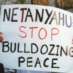 A timeless sign across Netanyahu's tenures. (Elvert Barnes)
