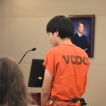 Alan Jaramillo-Hernandez appearing before Circuit Judge Dawn Nichols last week. (© FlaglerLive)