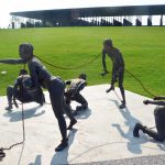 Alan Karchmer's sculture of enslaved people, at the National Memorial for Peace and Justice in Montgomery, Ala. (© FlaglerLive)