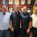 From left, Battalion Chiefs Kyle Berryhill and Sean Major, Deputy Chief Bradd Clark and Fire Chief Jerry Forte. (Palm Coast)