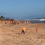 On Sept. 22, over 150 volunteers joined AdventHealth Palm Coast to clean-up along Flagler Beach. Medical oncologist Dr. Padmaja Sai brought her daughter Ashana, who in turn encouraged 35 of her friends from high school to join this effort. All in all, the group picked up 10 large bags of trash from the beach. (AdventHealth)