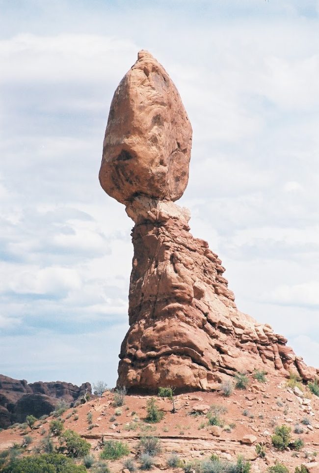 Balanced Rock at Arches National Park. (© Pierre Tristam/FlaglerLive)