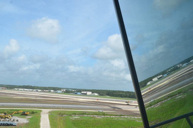A view of the Flagler County Executive Airport from its control tower. (© FlaglerLive)