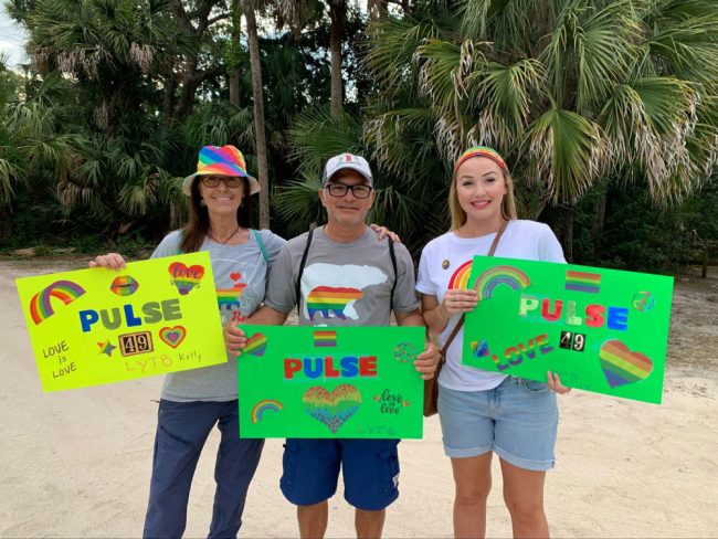 Ashley Canizales and her family, Deborah and Julio. (© FlaglerLive)