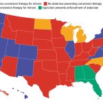 Twenty states have enacted bans on conversion therapy for minors, but that leaves 30 states in which there is only a partial ban or no ban at all.