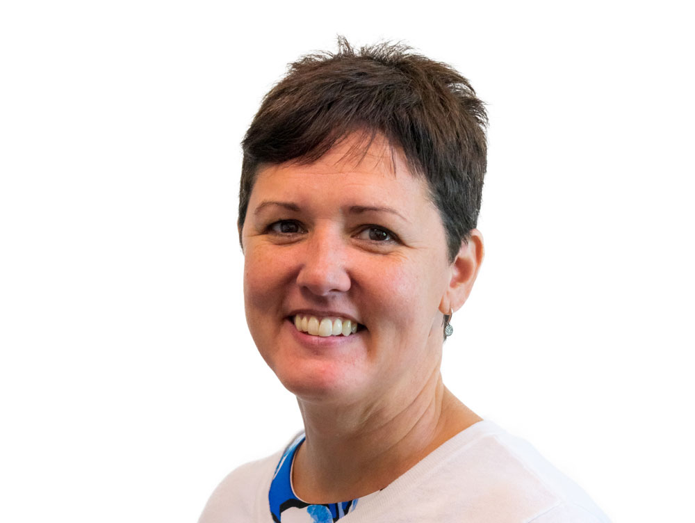 Debbie Streichsbier in the portrait the city circulated when it announced her appointment as human resources director a year ago.