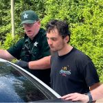 Dyllan Lemoine during his arrest by Flagler County Sheriff's deputies. (FCSO)