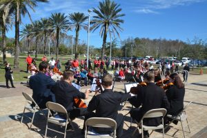 A Flagler Youth Orchestra ensemble performed. (© FlaglerLive)