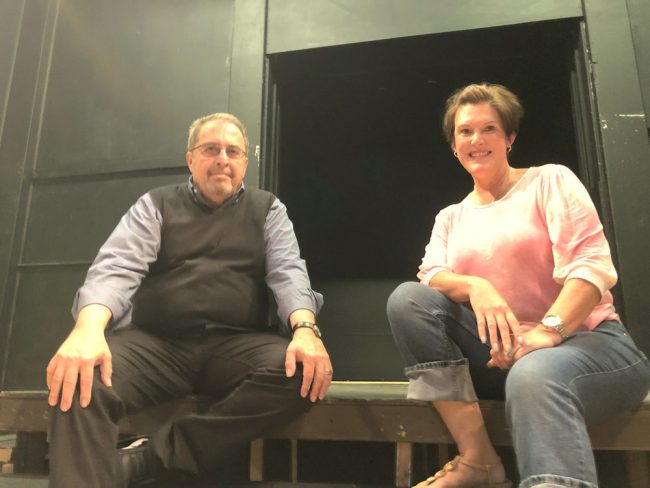 Flagler Playhouse artistic director Paul Prece, left, will make his debut production with the theater with “Talking With . . .,” which runs May 7-16. Jerri Berry, right, became Flagler Playhouse president in July 2020. (© FlaglerLive)