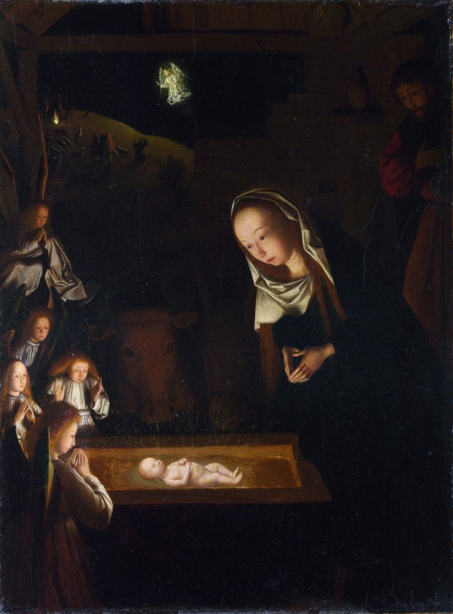 Geertgen Tot Sin Jans, 'Nativity' (1490), at the National Gallery in London. 