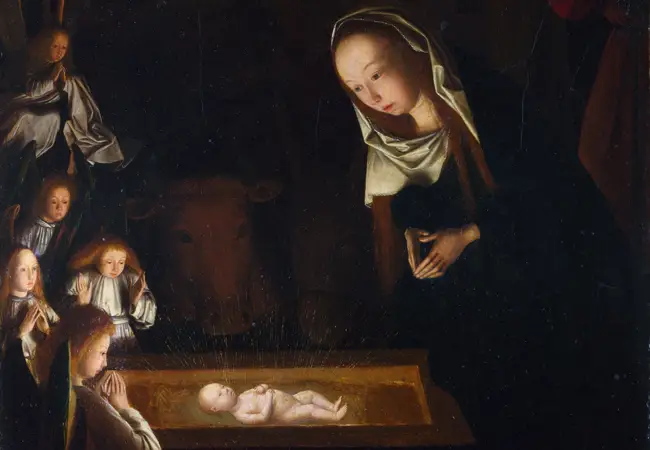 Geertgen Tot Sin Jans, 'Nativity' (1490), at the National Gallery in London.