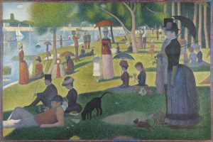 "A Sunday Afternoon on the Island of La Grande Jatte – 1884 (French: Un dimanche après-midi à l'Île de la Grande Jatte – 1884)
