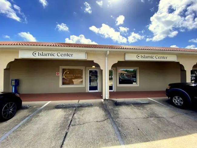 The front of the Islamic Center of Palm Coast, which is in the Amaral Professional Center in Bunnell. FlaglerLive photo