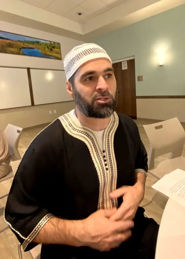 Islamic Center member Abdulla Ospanov. (© FlaglerLive)