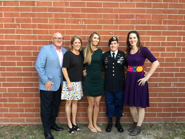 From left, Frank Petruno, Lori Sullivan, Miranda Pedrigi (Bert's wife and Lori's daughter in law), Robert Pedrigi, Lori's son, and Paige DeLaCruz, Lori's daughter.