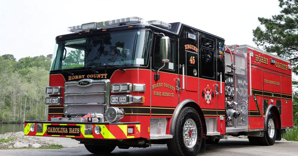 The Flagler Beach Fire Department is requesting the purchase of a Pierce  Enforcer firetruck like the one pictured above. (Pierce)
