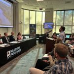 Flagler County Public Lands and Natural Resource Manager Erick Revuelta addressing the board.