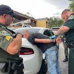 Randall Thomas Howard after his arrest at Palm Coast's Econo Lodge, where he was staying in Room 222. (FCSO)