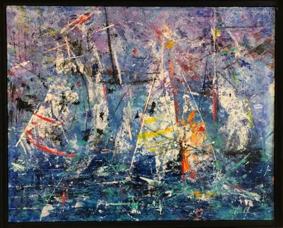 “Sailing in the Wind” by Christine Broussard. (© FlaglerLive)
