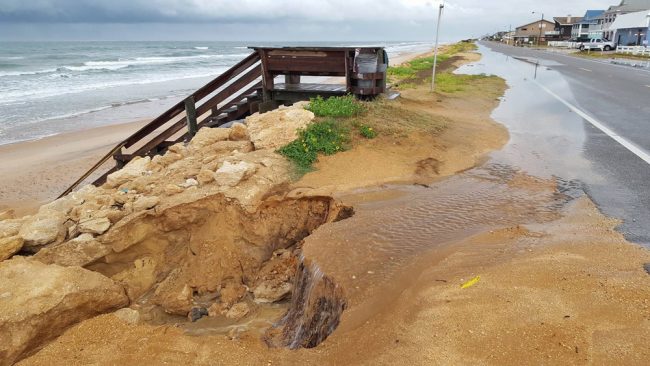 The carving of A1A has begun. Again. (Ed Siarkowicz)