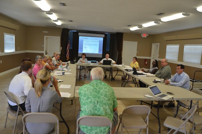 This morning's meeting of the Scenic A1A Pride Committee at the Hammock Community Center did not resolve a concern among Hammock advocates that a land-use change may significantly affect the character of State Road A1A. (c FlaglerLive)