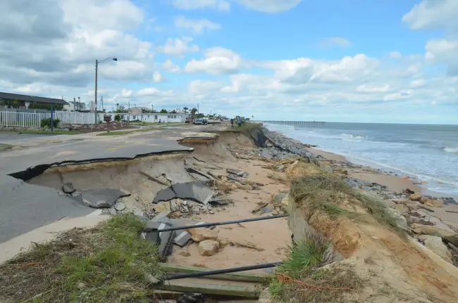 A1A dunes erosion hurricane Matthew