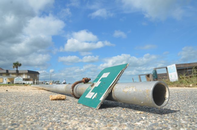 A1A dunes erosion hurricane Matthew