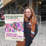 Bree Wallace with the Tampa Bay Abortion Fund in St. Petersburg, Florida on Jan 22. 2024 (Photo by Mitch Perry/Florida Phoenix)