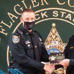 April Employee of the Month Deputy Adam Gossett with Sheriff Rick Staly. (FCSO)