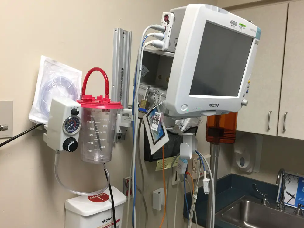 Three wings at AdventHealth Palm Coast may be repurposed into intensive care unit rooms to accommodate a surge of Covid-19 patients, should it happen--or to care for patients from other overrun communities. (© FlaglerLive)