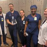 AdventHealth Palm Coast ICU team members proudly display the Top 100 award.. (AdventHealth Palm Coast)