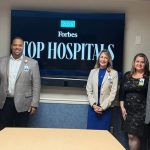 Denyse Bales-Chubb, president/CEO for AdventHealth Palm Coast, third from left, with members of her leadership team. (AdventHealth)