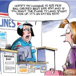 Airline Safety and fees by Dave Whamond, Canada, PoliticalCartoons.com