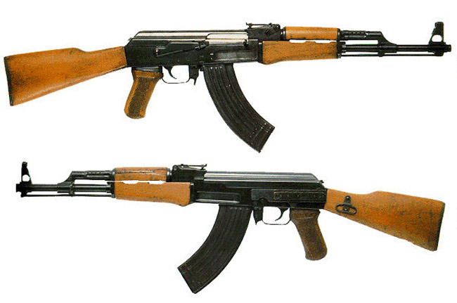 Original AK-47 Kalashnikov shooting