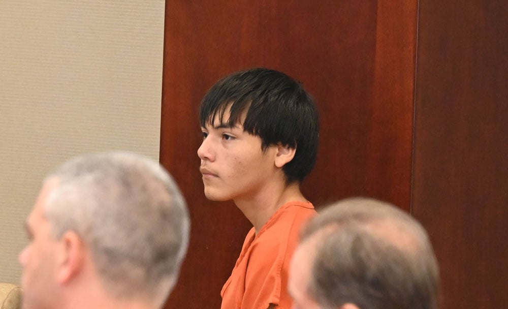 Alan Gabriel Jaramillo-Hernandez in court last November. He was sentenced to five years in prison today. (© FlaglerLive)