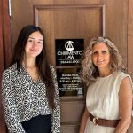 Alaria Krivoshey, left, with her Take Stock in Children mentor, Diane Vidal. (Chiumento Law)