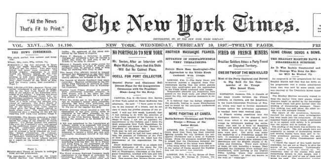 all the news fit to print