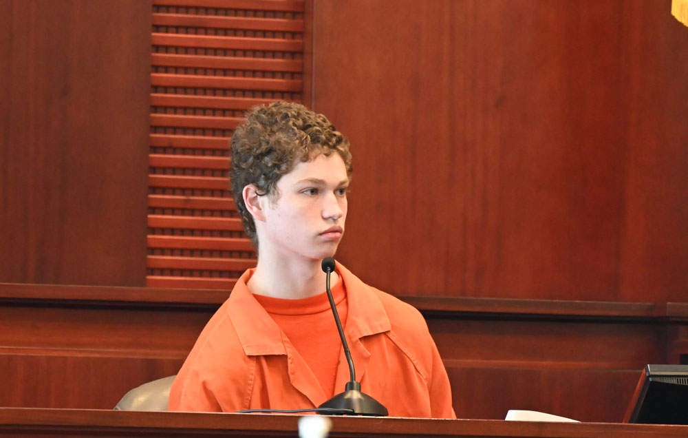 Nicholas Alo at his sentencing in 2023. (© FlaglerLive)