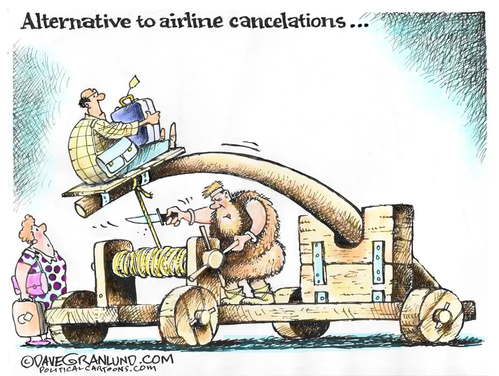 Canceled flights alternative by Dave Granlund, PoliticalCartoons.com