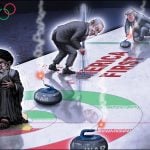 Trump Curling by Sean Delonas, Cagle.com/Delonas