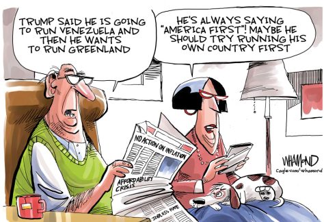 Trump wants to run Venezuela by Dave Whamond, Canada, PoliticalCartoons.com